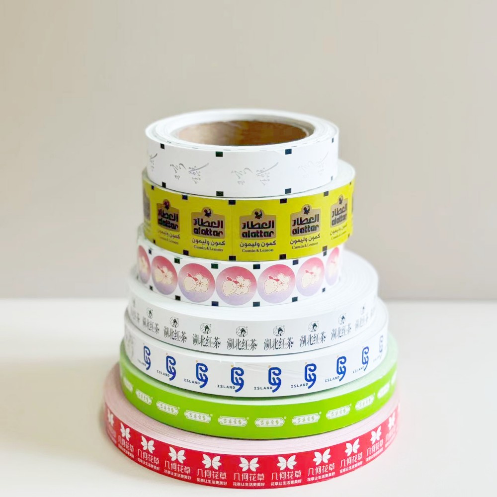Customized design paper Tag roll for tea and coffee packing